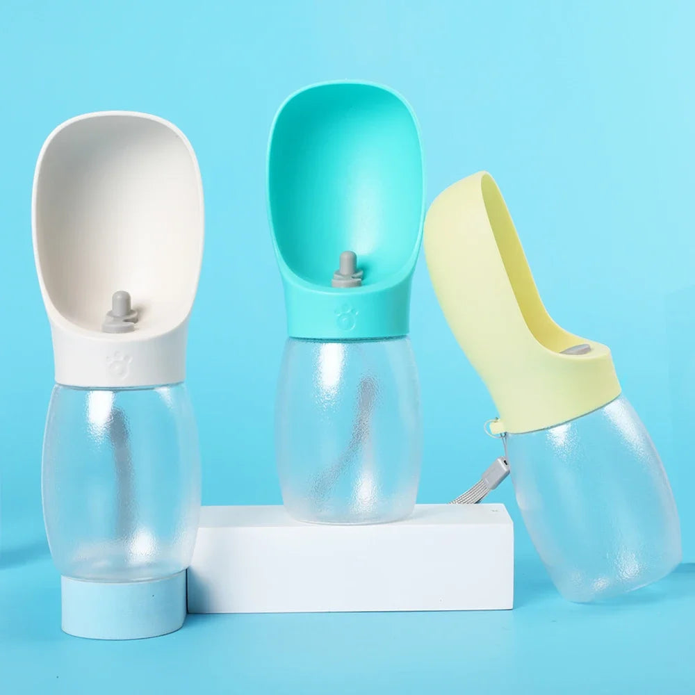 Portable Pet Water Bottle 300ML – Travel Drinking Bowl