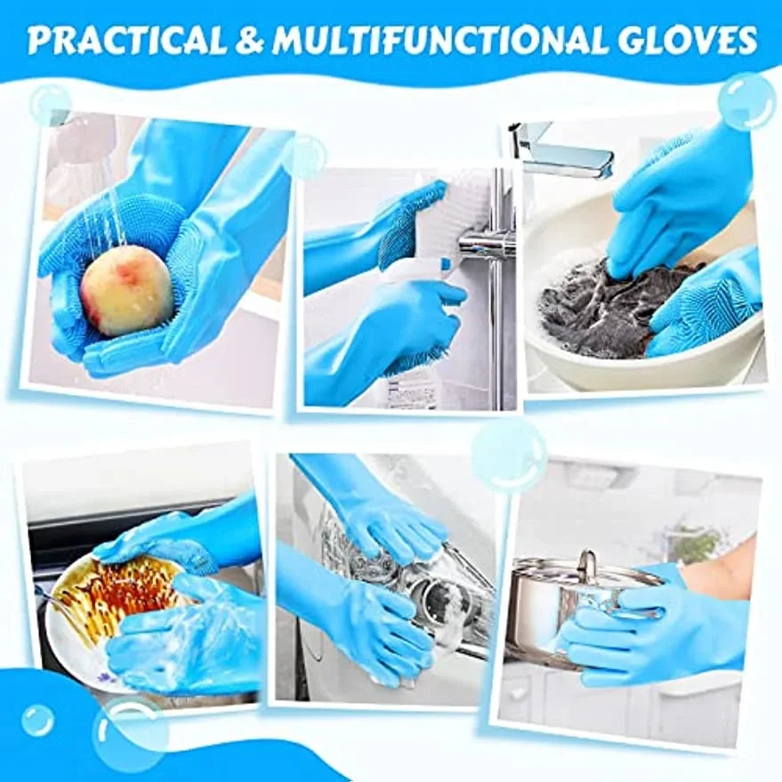 Pet Grooming Glove – Deshedding Bath Brush for Dogs & Cats