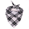 Plaid Dog Bandana with Bow Tie Collar